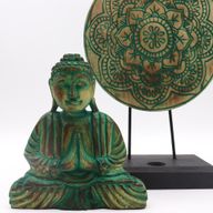 Buddha Feng Shui Set - Buddha Uzel - Zelená