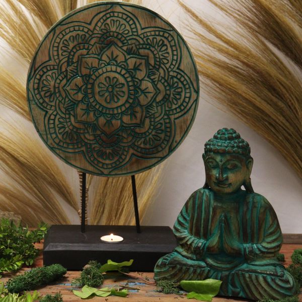 Buddha Feng Shui Set - Buddha Uzel - Zelená
