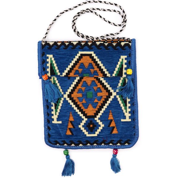 Kilim Festivalová Taška - Nebesky Modrá
