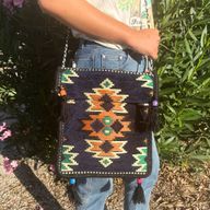 Kilim Festivalová Taška - Tmavě Modrá