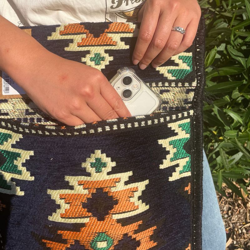 Kilim Festivalová Taška - Tmavě Modrá