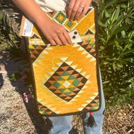 Kilim Festivalová Taška - Žlutá