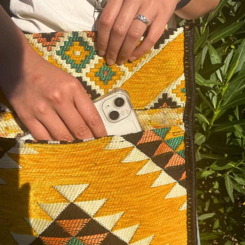 Kilim Festivalová Taška - Žlutá