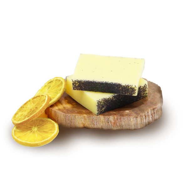 Balení 13 Kousků 100g Nakrájeného Mýdla - Citronový Mák