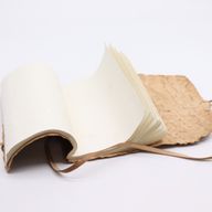 Cestovatelský Zápisník v Rolované Kůži - 96 Stran - Přírodní 21x15cm