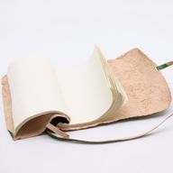 Cestovatelský Zápisník v Rolované Kůži - 96 Stran - Zelený 21x15cm