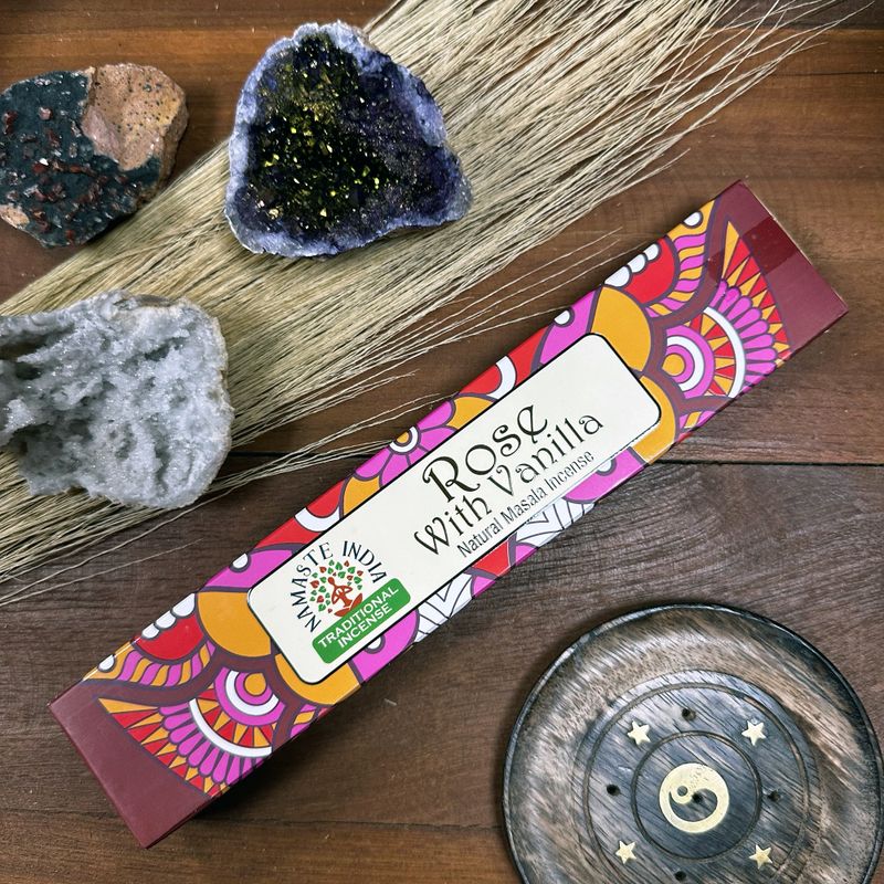 Vonné Tyčinky Namaste Mandala Masala - Růže a Vanilka