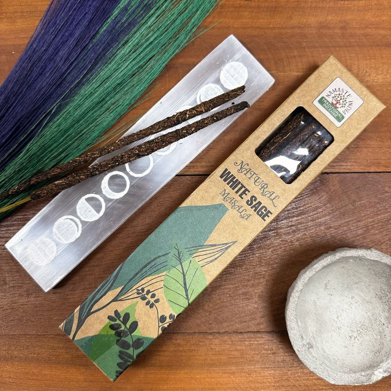 Přírodní Botanické Vonné Tyčinky Masala - Bílá Šalvěj