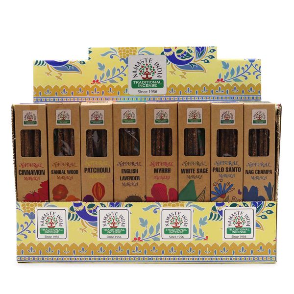Přírodní Botanické Vonné Tyčinky Masala - Startovací Balíček (6x8 Vůní)