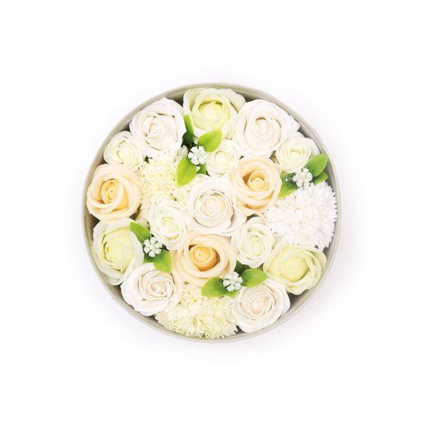 Kulatý Box - Svatba - Bílý a Ivory