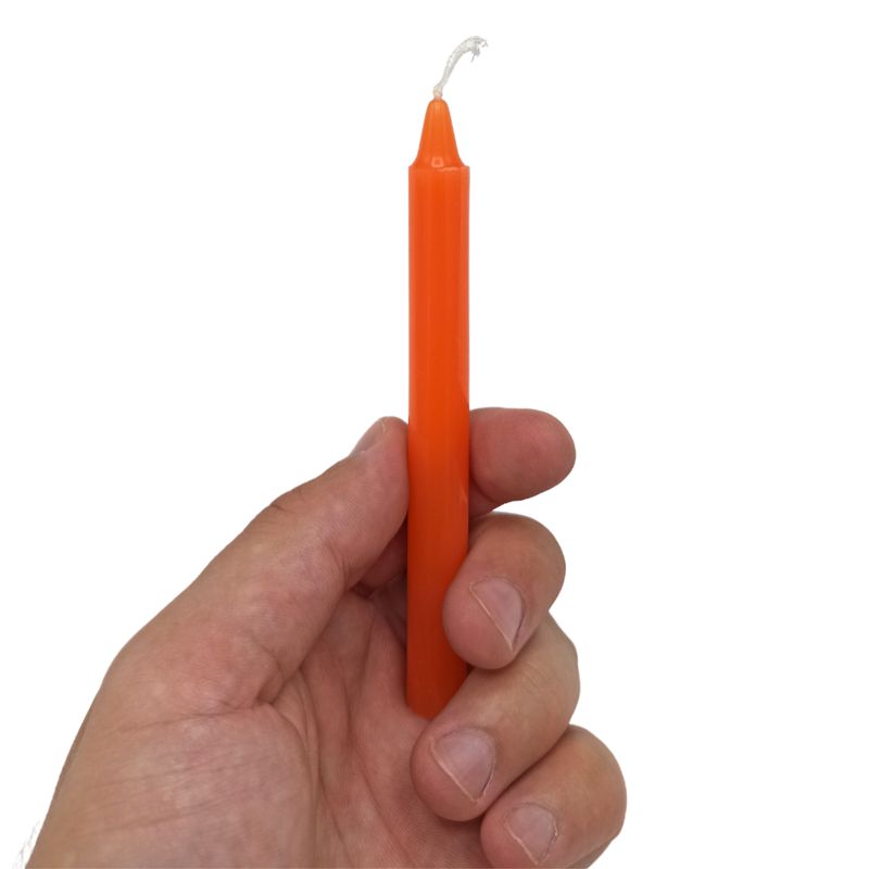 Esoterické Magické Svíčky (balení 12 kusů) - Oranžové - Posvátná Čakra