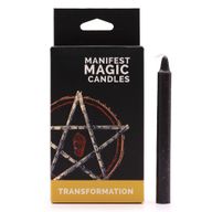 Esoterické Magické Svíčky (balení 12 kusů) - Černé