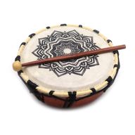 Mandala Šamanistický Buben s 1 Hůlkou - 20cm