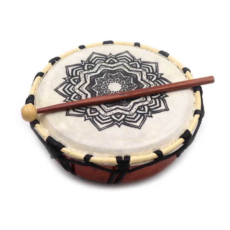 Mandala Šamanistický Buben s 1 Hůlkou - 20cm