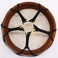 Hamsa Šamanistický Buben s Hůlkami - 30cm