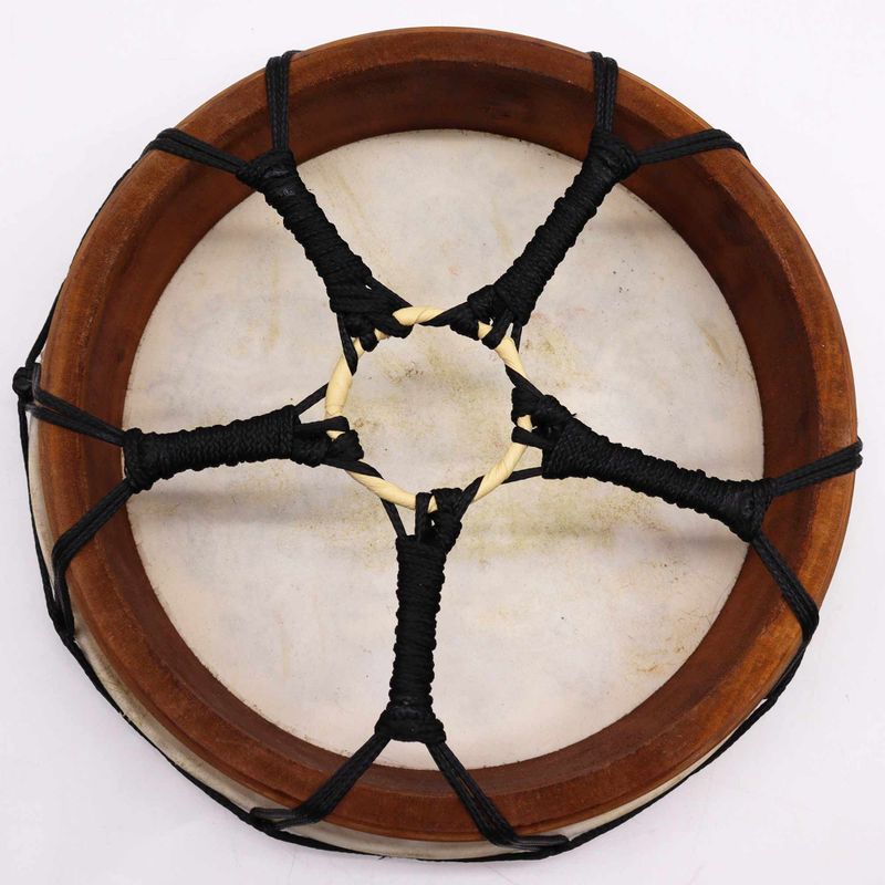 Hamsa Šamanistický Buben s Hůlkami - 30cm
