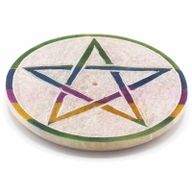 Oválný Stojan na Vonné Tyčinky - Pentagram - 8cm