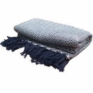 Boho Komfort Přehoz 125x150cm - Námořnický ZigZag