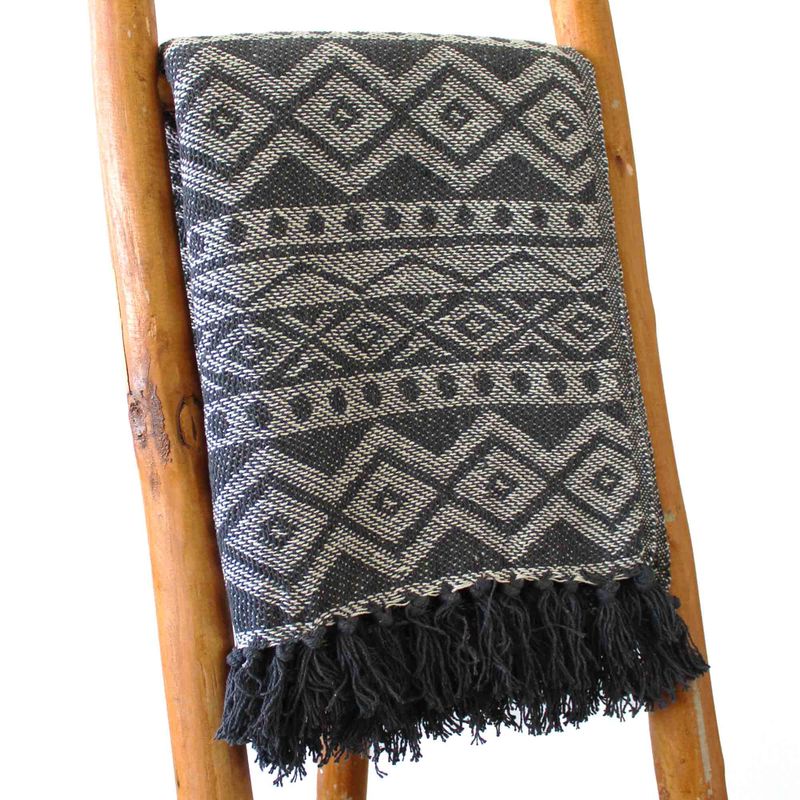 Boho Komfort Přehoz 125x150cm - Šedá Geometrie