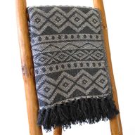 Boho Komfort Přehoz 125x150cm - Šedá Geometrie