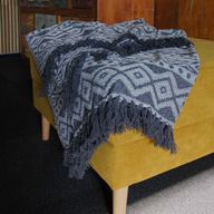 Boho Komfort Přehoz 125x150cm - Šedá Geometrie