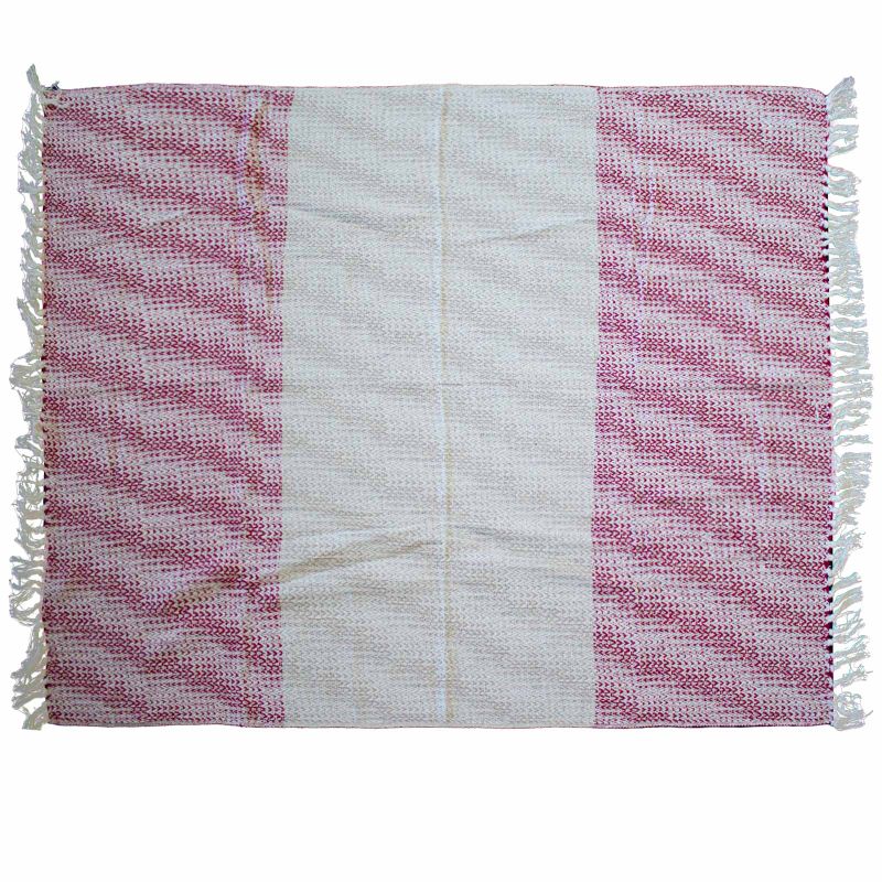 Boho Komfort Přehoz 125x150cm - Dvoubarevný Rubín