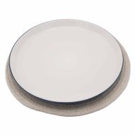 Přírodní Prostírání - Juta & Bavlna 30cm - Slonovinový Okraj