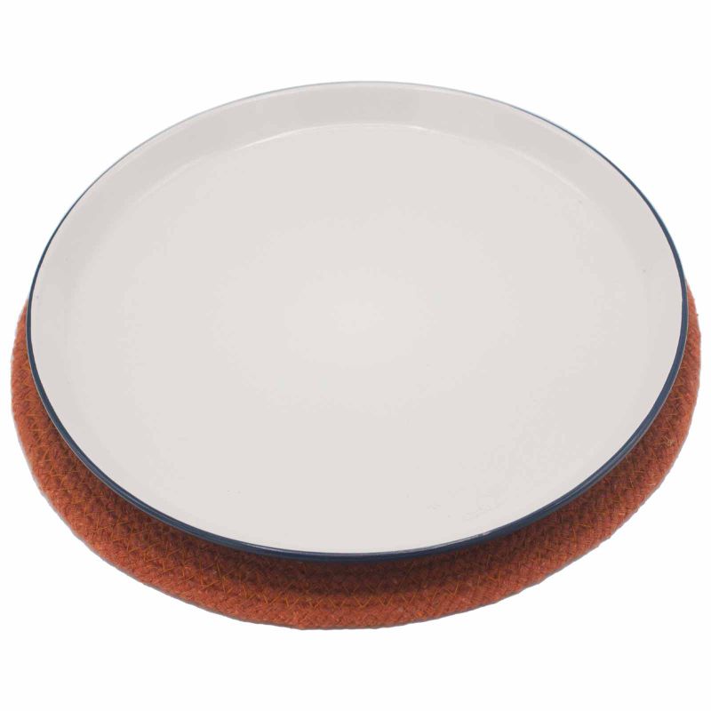 Přírodní Prostírání - Juta & Bavlna 30cm - Jílový Okraj
