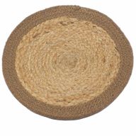 Přírodní Prostírání - Juta & Bavlna 30cm - Přírodní Okraj