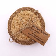 Přírodní Tácek - Juta & Bavlna 10cm (set 4) - Přírodní Okraj