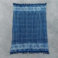 Ručně Vyráběný Indigový Přehoz - 170x120cm - Seedha Šipky