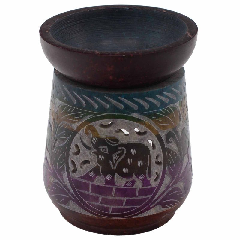 Velká Mastková Aroma Lampa 13x10cm - Slon - 5 Barev