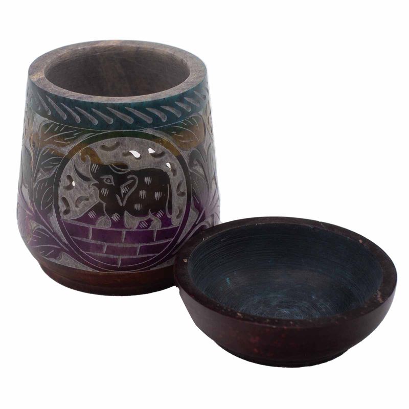 Velká Mastková Aroma Lampa 13x10cm - Slon - 5 Barev