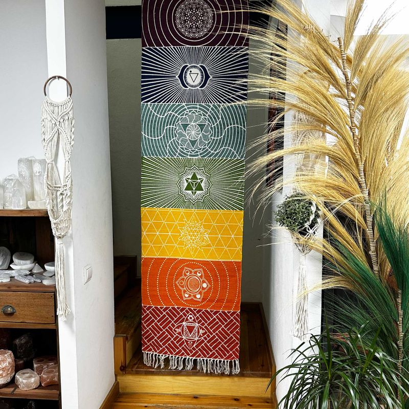 Yóga Podložka ze 100% Bavlny - 60x200cm - 7 Čaker