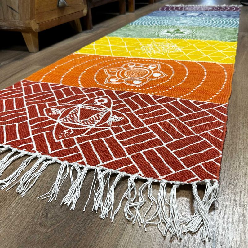 Yóga Podložka ze 100% Bavlny - 60x200cm - 7 Čaker