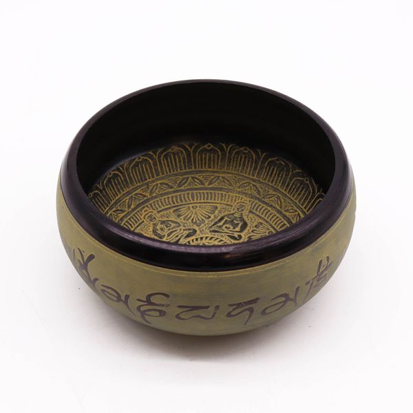 Zpívající Miska ze Zemního Prášku - Mantra 5 Buddhů - 16cm