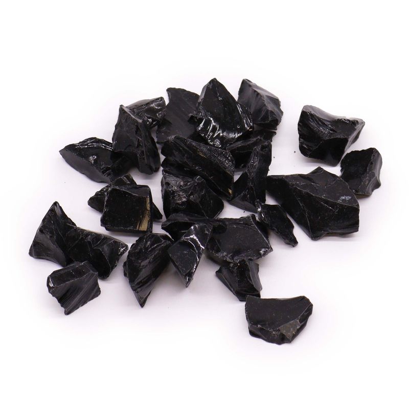 Surové Krystaly (500gm) - Černý Obsidian
