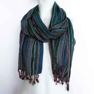 Indické Boho Šátky - 50x180cm - Náhodné Fialové