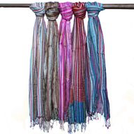 Indické Boho Šátky - 50x180cm - Náhodné Modré