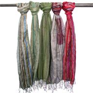 Indické Boho Šátky - 50x180cm - Náhodné Zelené