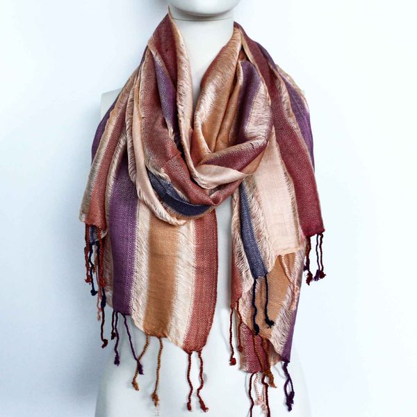 Velké Indické Boho Šátky - 75x180cm - Náhodné Zelené