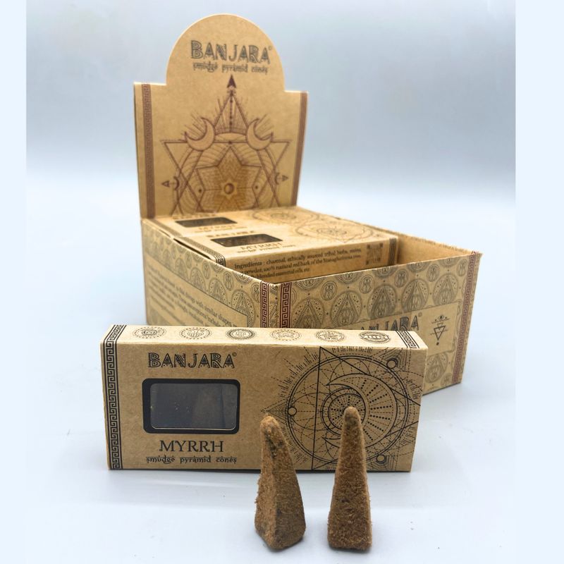 Banjara Pyramidové Kadidlo - Myrha