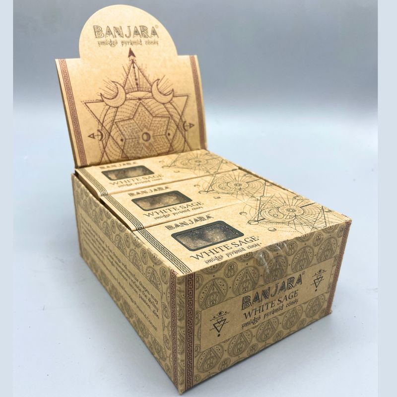Banjara Pyramidové Kadidlo - Bílá šalvěj