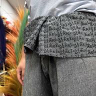 Jógové a Festivalové Kalhoty - Thai Fisherman Mandala Mantra - Šedé