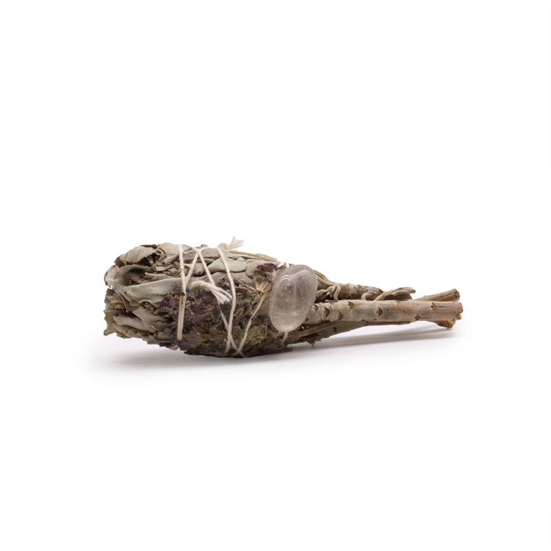 Vykuřovací Svazek - Duchovní, Léčivá Šalvěj - Fakle (ametyst) 10cm