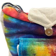 Tie Dye Konopná Studentská Taška s Přední Kapsou