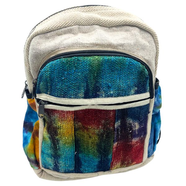 Tie Dye Střední Konopný Batoh bez Potisku