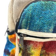 Tie Dye Střední Konopný Batoh bez Potisku