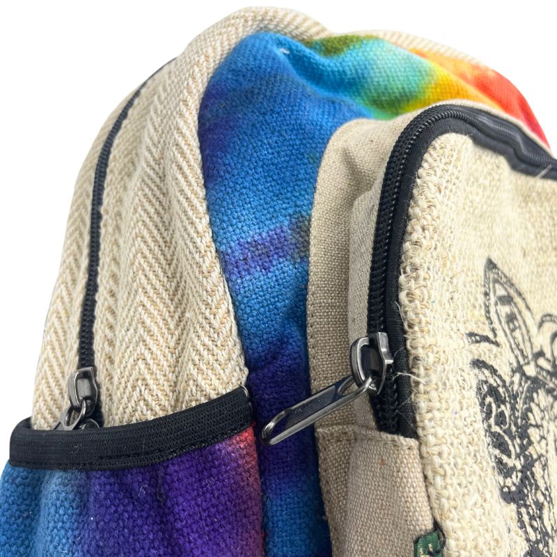 Tie Dye Střední Konopný Batoh - 7 Čaker
