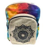 Tie Dye Velký Konopný Batoh - Mandala